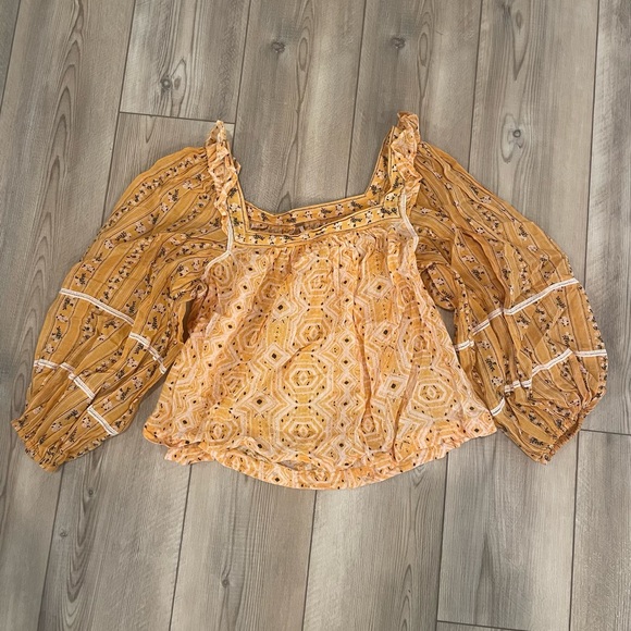 Free People Square Neck Blouse - Picture 2 of 4